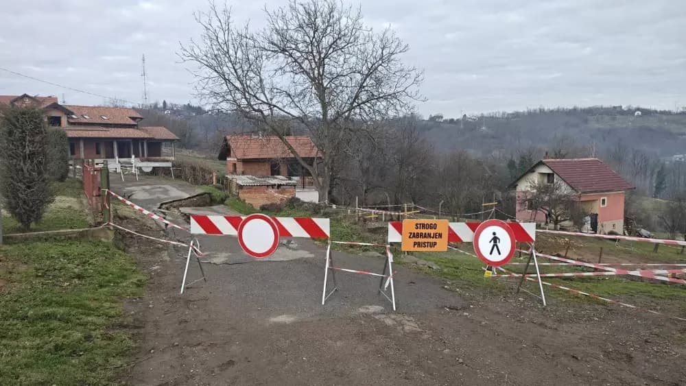 Grad poziva na odgovorno ponašanje u zoni klizišta u Ulici Brlićev put