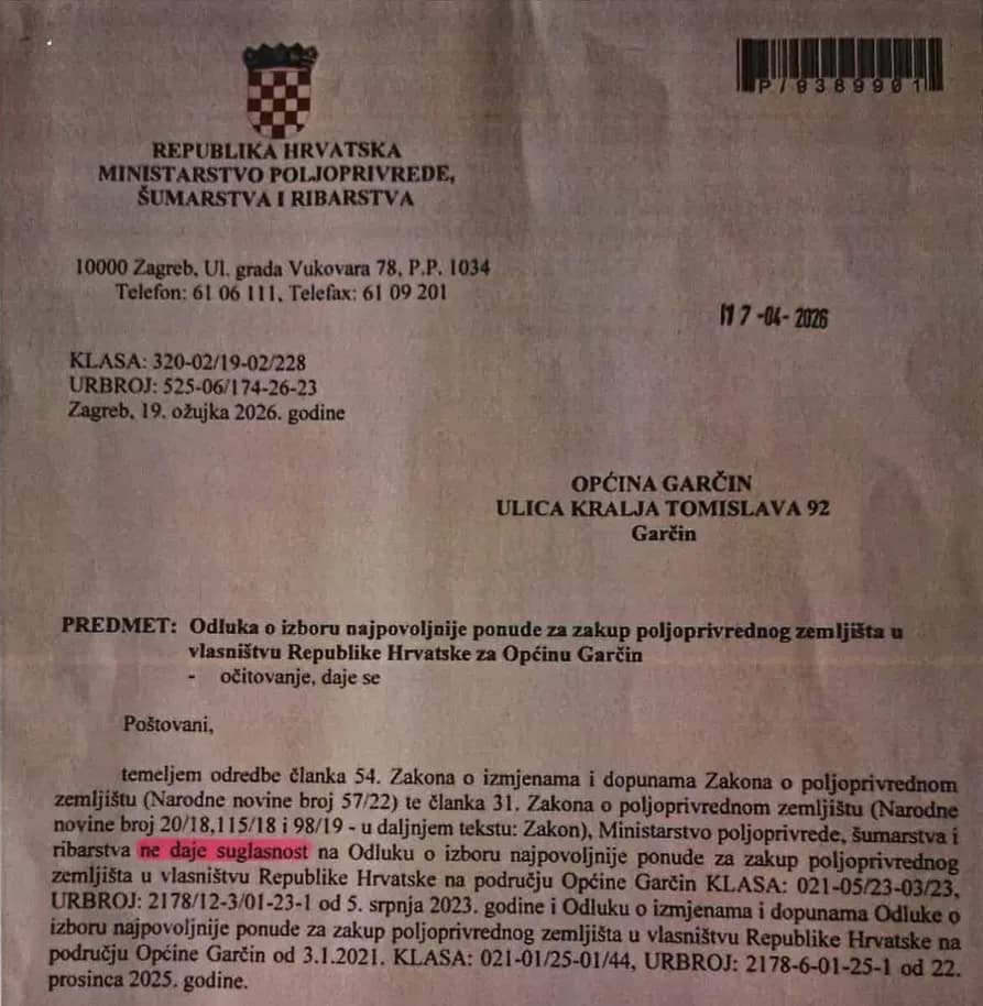 Nezadovoljstvo eskalira u Garčinu: Ministarstvo srušilo odluku, pritisci na načelnika Vidakovića i općinske vijećnike sve jači