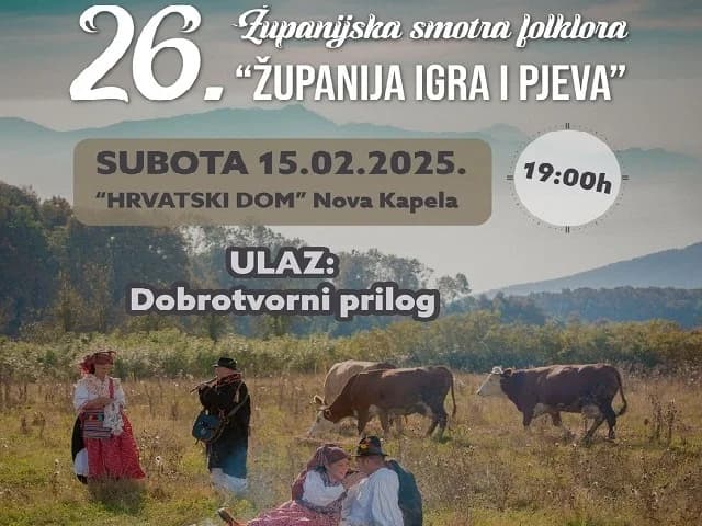 NOVA KAPELA: “ŽUPANIJA IGRA I PJEVA” – Ljepota tradicijske baštine