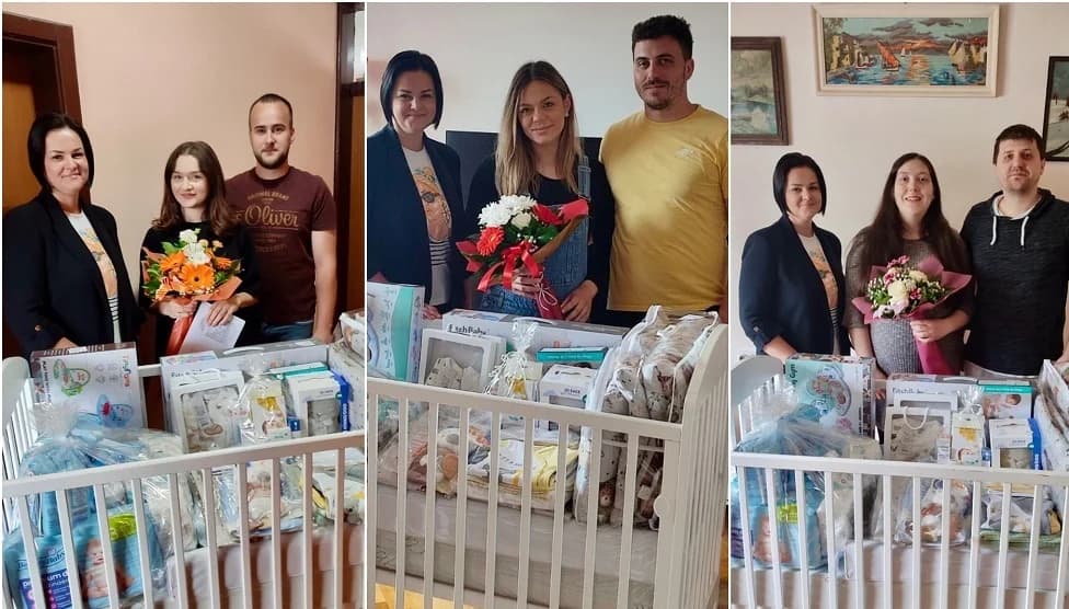 Prvi dar za prve korake: Grad uručio pakete opreme za šest beba