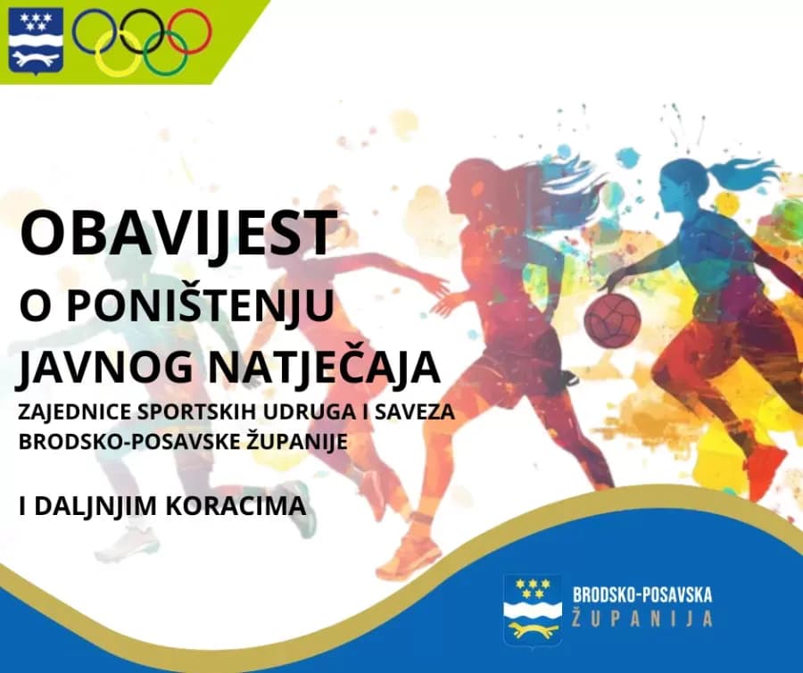 Poništen natječaj za za sufinanciranje Programa javnih potreba u sportu
